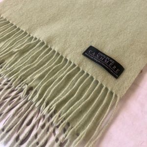 Mint green cashmere scarf